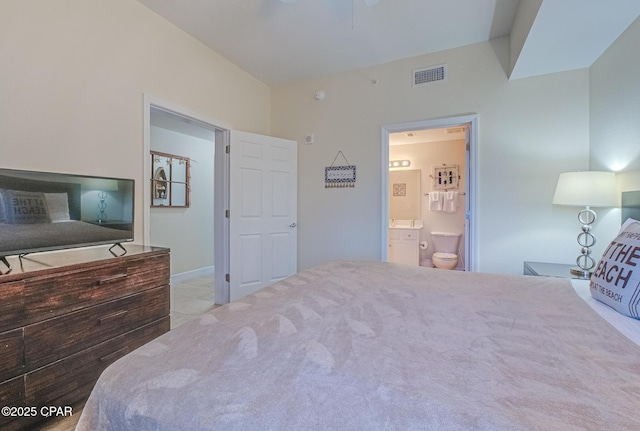 16819 Front Beach Rd Unit 2910, Panama City Beach, FL 32413 - bedroom with connected bathroom and carpet floors