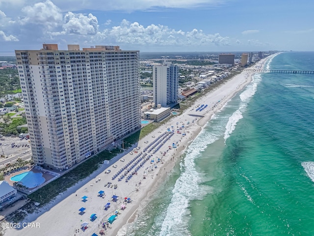 16819 Front Beach Rd Unit 2910, Panama City Beach, FL 32413 - drone / aerial view of unending shoreline
