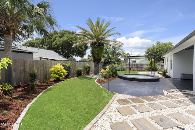 101 Loblolly Ct, Panama City Beach, FL 32413 - view of yard with a patio area and an outdoor hot tub