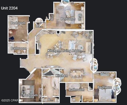 11807 Front Beach Rd Unit 2204, Panama City Beach, FL 32407 - room layout