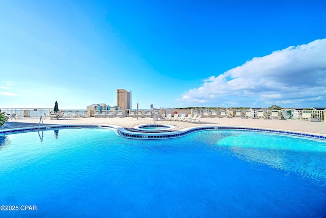 11807 Front Beach Rd Unit 2204, Panama City Beach, FL 32407 - community pool with a community hot tub and a patio