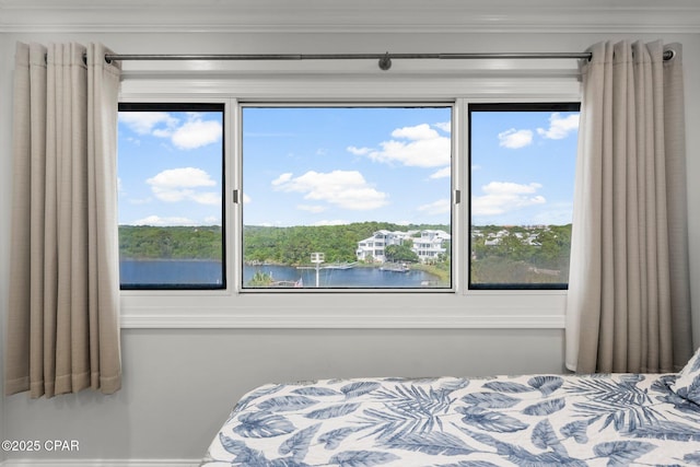 23223 Front Beach Rd Unit 335, Panama City Beach, FL 32413 - bedroom featuring crown molding