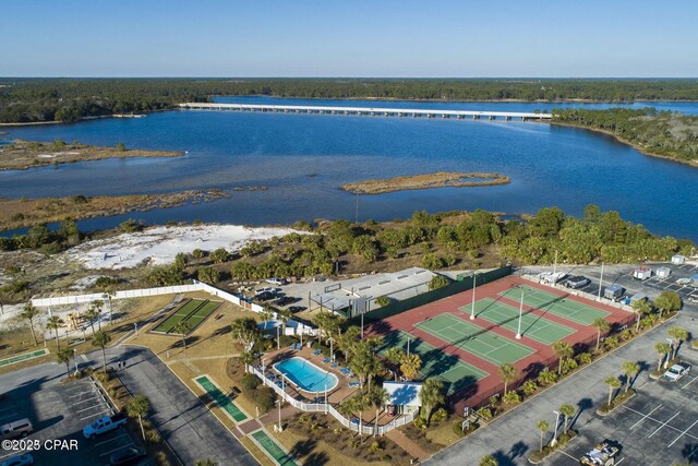 23223 Front Beach Rd Unit 335, Panama City Beach, FL 32413 - aerial view of a large body of water and a pool