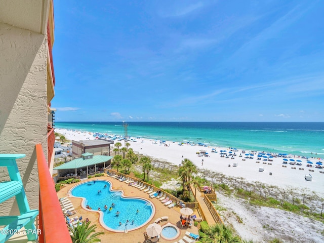 7115 Thomas Dr Unit 602, Panama City Beach, FL 32408 - water view with nearby beach