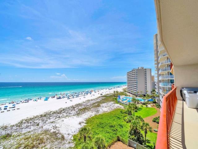 7115 Thomas Dr Unit 602, Panama City Beach, FL 32408 - water view featuring nearby beach