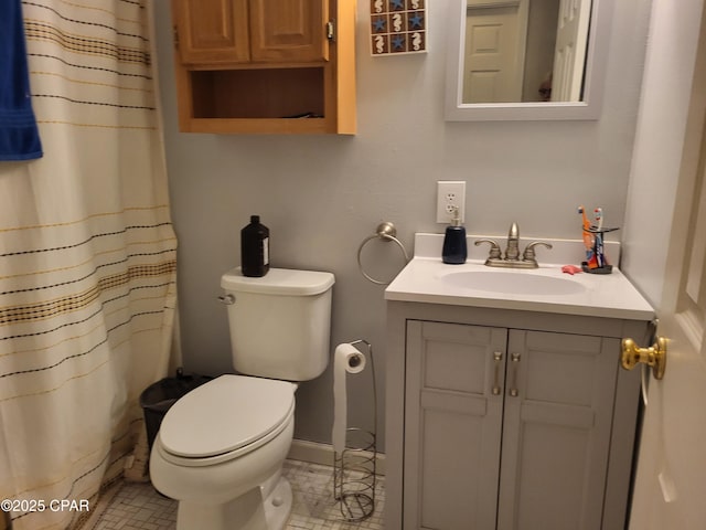 4881 Tall Pine Dr, Marianna, FL 32446 - full bathroom featuring vanity, a shower with curtain, and tile patterned floors