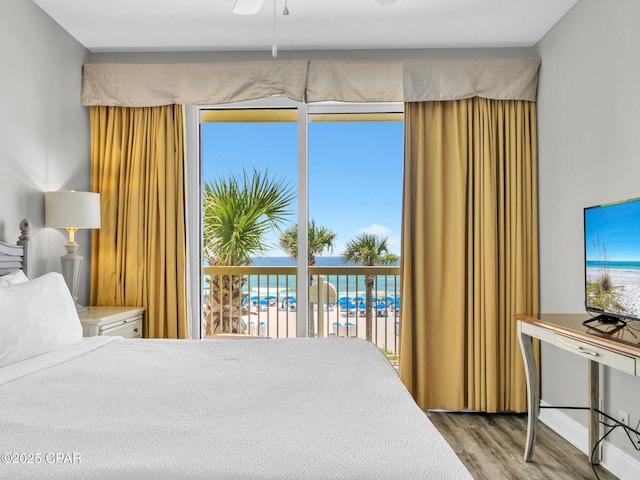 15817 Front Beach Rd Unit 1-204, Panama City Beach, FL 32413 - bedroom with wood finished floors
