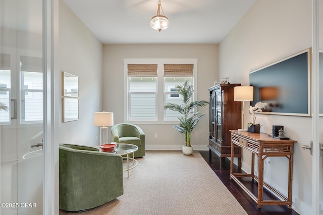 118 Ravine Rd, Inlet Beach, FL 32461 - living area featuring healthy amount of natural light and wood finished floors