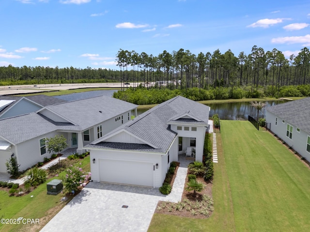 118 Ravine Rd, Inlet Beach, FL 32461 - view of subject property with a nearby body of water and a forest