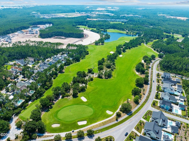 118 Ravine Rd, Inlet Beach, FL 32461 - aerial view of residential area with a large body of water and a golf club