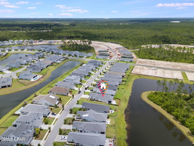 118 Ravine Rd, Inlet Beach, FL 32461 - aerial overview of property's location featuring nearby suburban area and a nearby body of water