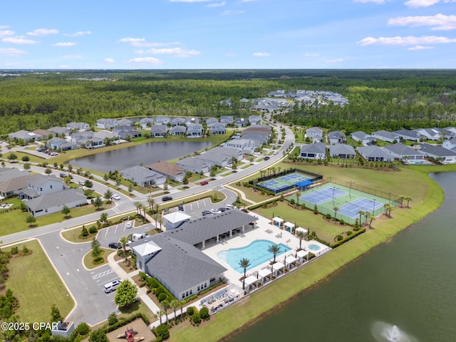 118 Ravine Rd, Inlet Beach, FL 32461 - aerial view of residential area featuring a heavily wooded area and a large body of water