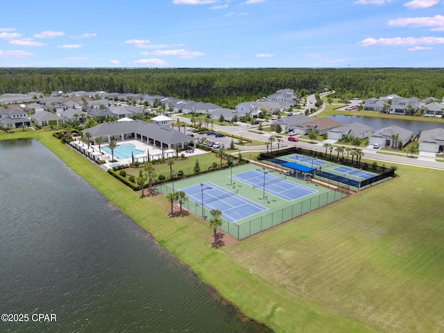 118 Ravine Rd, Inlet Beach, FL 32461 - aerial perspective of suburban area with a nearby body of water and a heavily wooded area