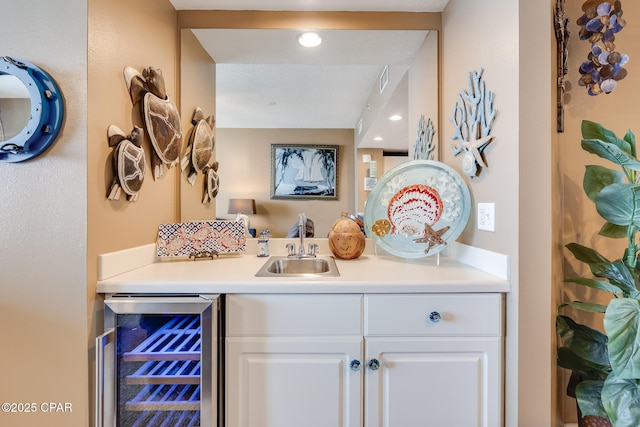 10811 Front Beach Rd Unit 2304, Panama City Beach, FL 32407 - indoor wet bar with wine cooler and recessed lighting