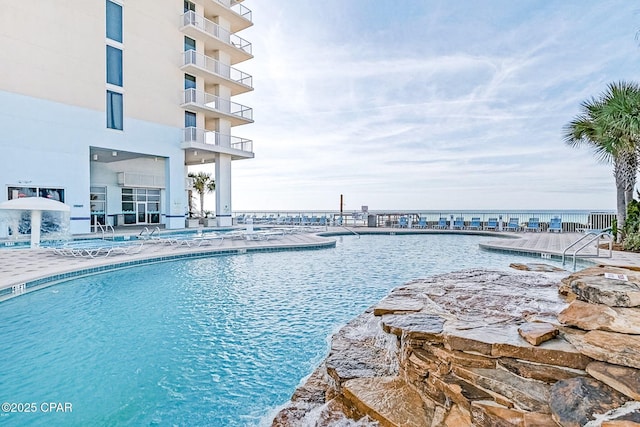 10811 Front Beach Rd Unit 2304, Panama City Beach, FL 32407 - community pool featuring a water view