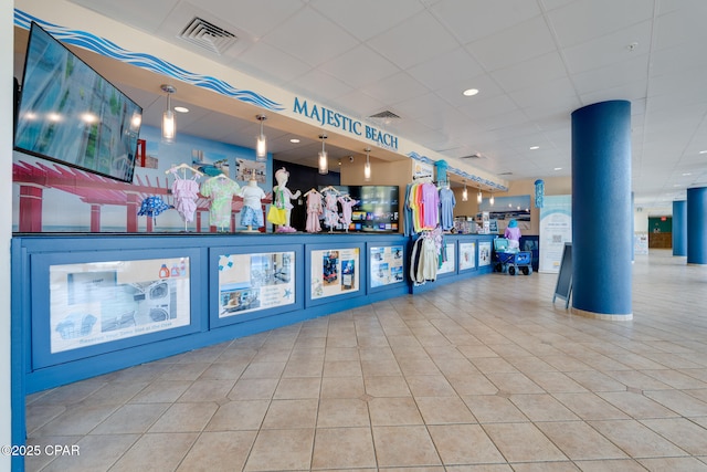 10811 Front Beach Rd Unit 2304, Panama City Beach, FL 32407 - welcome area featuring a paneled ceiling and recessed lighting