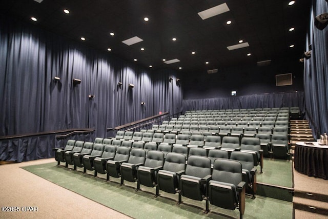 10811 Front Beach Rd Unit 2304, Panama City Beach, FL 32407 - carpeted cinema with recessed lighting