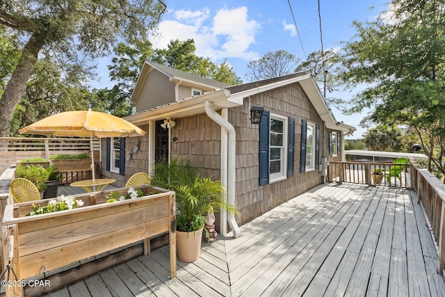 9717 S Burnt Mill Creek Rd, Southport, FL 32409 - view of deck