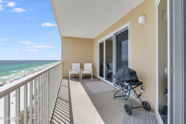 10713 Front Beach Rd Unit 904, Panama City Beach, FL 32407 - balcony featuring view of water and beach