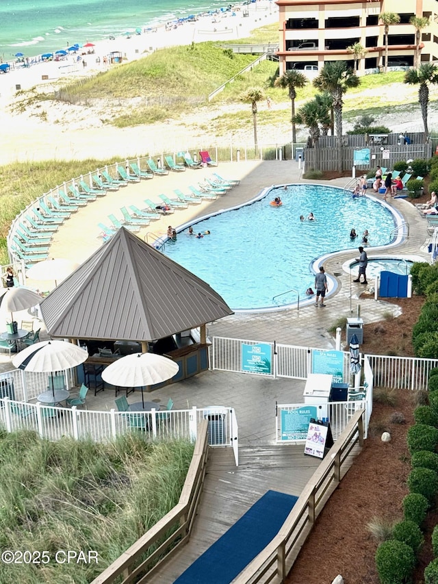 14701 Front Beach Rd Unit 536, Panama City Beach, FL 32413 - community pool featuring a water view