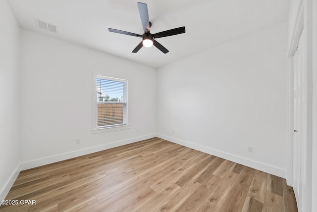1306 E 26th St, Lynn Haven, FL 32444 - unfurnished room featuring light wood-style floors and ceiling fan