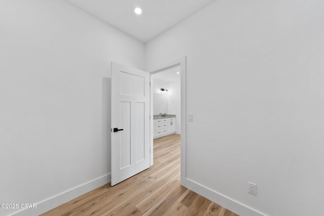 1306 E 26th St, Lynn Haven, FL 32444 - spare room with light wood-type flooring and recessed lighting