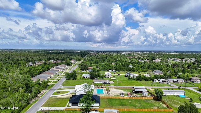 1306 E 26th St, Lynn Haven, FL 32444 - aerial view of residential area with a pool area