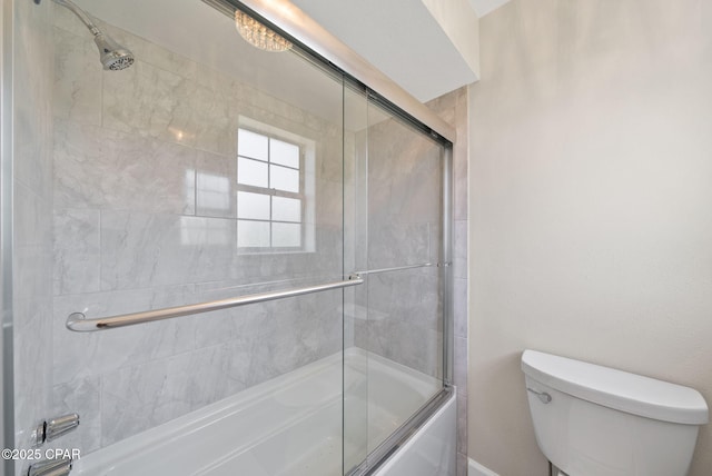 1601 Loblolly Ln, Lynn Haven, FL 32444 - bathroom featuring enclosed tub / shower combo and toilet
