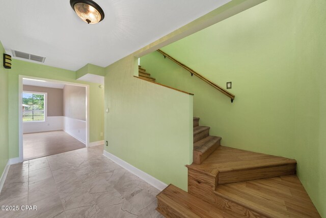 1601 Loblolly Ln, Lynn Haven, FL 32444 - stairway featuring baseboards