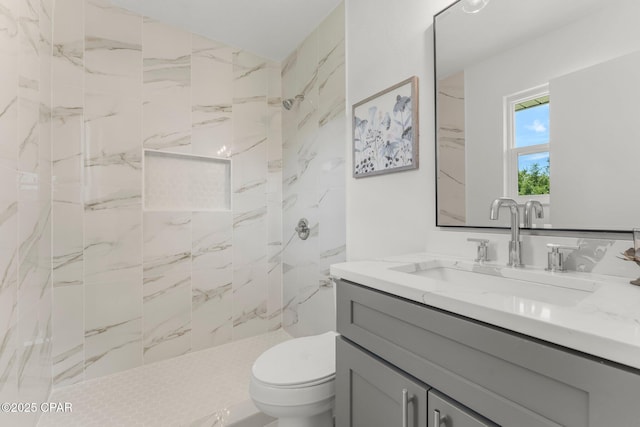 2020 Greenbriar Blvd, Lynn Haven, FL 32444 - full bath featuring vanity and a marble finish shower