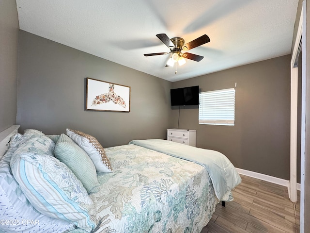 2816 N Panama Ave Unit A & B, Panama City, FL 32405 - bedroom featuring wood finished floors and ceiling fan