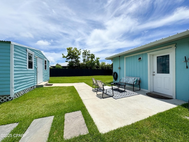 2816 N Panama Ave Unit A & B, Panama City, FL 32405 - view of grassy yard featuring a patio area
