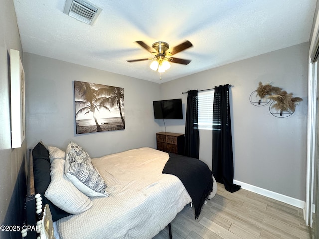 2816 N Panama Ave Unit A & B, Panama City, FL 32405 - bedroom with light wood-style flooring and ceiling fan