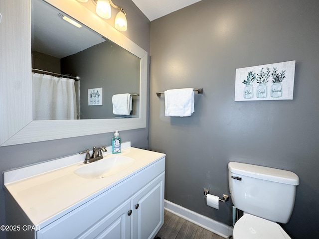 2816 N Panama Ave Unit A & B, Panama City, FL 32405 - bathroom with vanity and wood finished floors