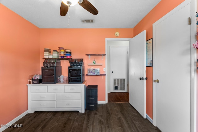 4004 E 7th Cir, Panama City, FL 32404 - office featuring dark wood-style flooring and ceiling fan