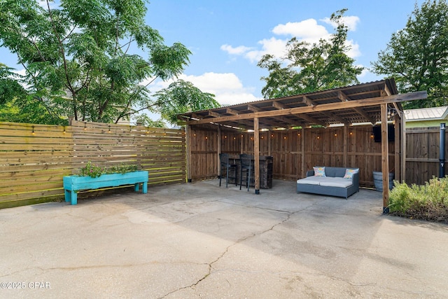 4004 E 7th Cir, Panama City, FL 32404 - fenced backyard with a patio