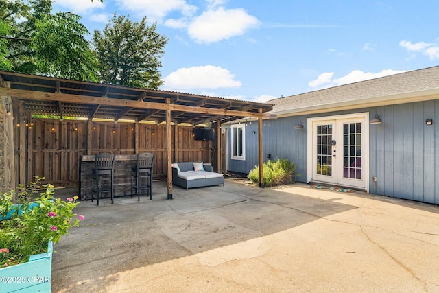 4004 E 7th Cir, Panama City, FL 32404 - view of patio / terrace featuring french doors