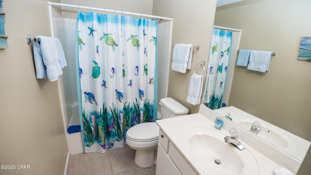 17670 Front Beach Rd Unit I4, Panama City Beach, FL 32413 - bathroom with tile patterned flooring, vanity, and shower / bath combination with curtain