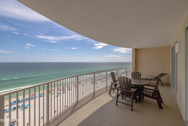 10625 Front Beach Rd Unit 1102, Panama City Beach, FL 32407 - balcony featuring view of water and beach