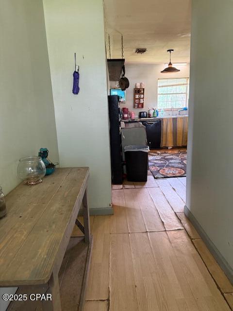 2735 E 12th St, Panama City, FL 32401 - corridor with light wood-type flooring