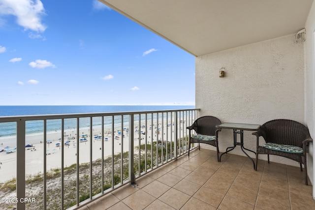 8743 Thomas Dr Unit 928, Panama City Beach, FL 32408 - balcony featuring view of water and beach