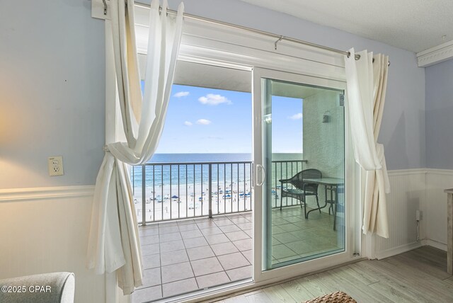8743 Thomas Dr Unit 928, Panama City Beach, FL 32408 - balcony with view of water and beach
