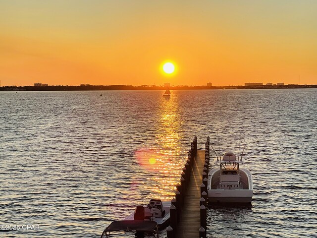 17620 Front Beach Rd Unit 4U, Panama City Beach, FL 32413 - dock area with a water view