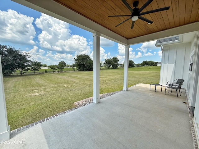 3391 Grey Oak Way, Marianna, FL 32446 - view of patio / terrace featuring ceiling fan