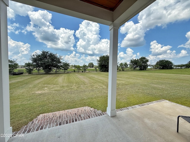3391 Grey Oak Way, Marianna, FL 32446 - view of green lawn with a patio
