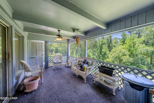 1016 Morgan Ave, Chattahoochee, FL 32324 - view of patio / terrace featuring a ceiling fan