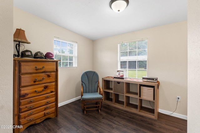 3483 Kynesville Rd, Marianna, FL 32448 - sitting room with dark wood-type flooring and a desk
