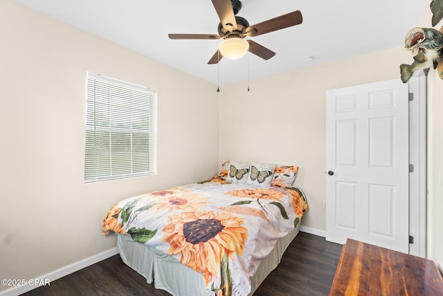 3483 Kynesville Rd, Marianna, FL 32448 - bedroom featuring wood finished floors and a ceiling fan