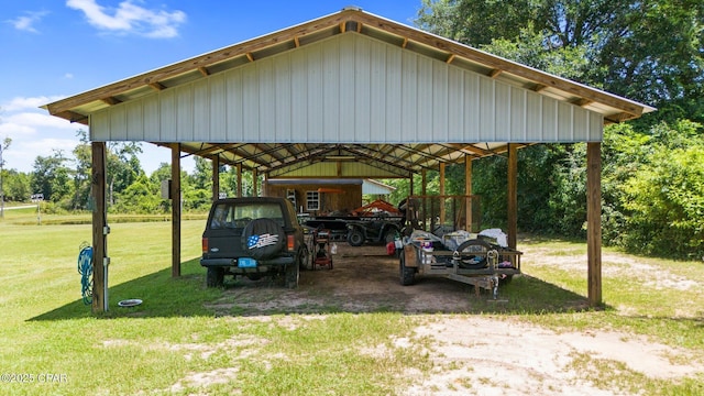 3483 Kynesville Rd, Marianna, FL 32448 - view of car parking featuring a detached carport and driveway