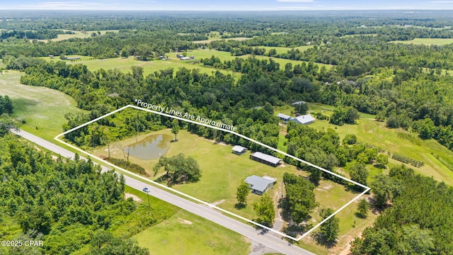 3483 Kynesville Rd, Marianna, FL 32448 - view of property location featuring property parcel outlined and a nearby body of water